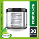 PROSCIENCE NUTRA SUPER PUMP HIGH STIM PREWORKOUT - 30 SERVINGS - FRUIT PUNCH