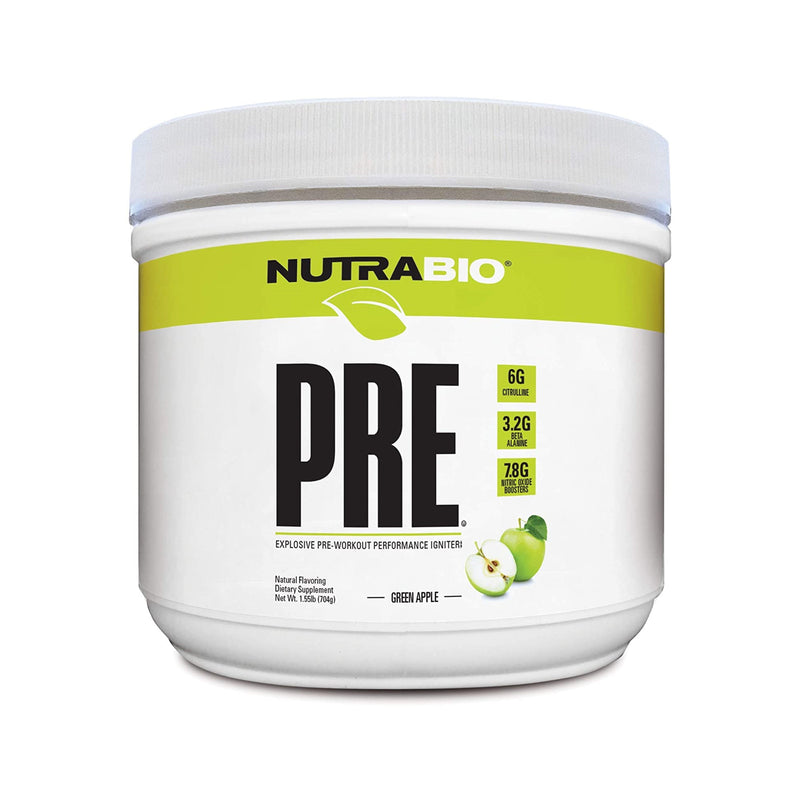 NutraBio Pre-Natural Green Apple - 20 Servings