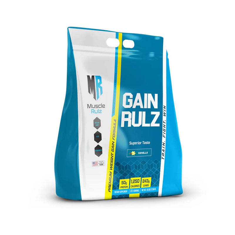 Muscle Rulz Gain Rulz Premium Weight Gainer Protein Formula - 16lbs