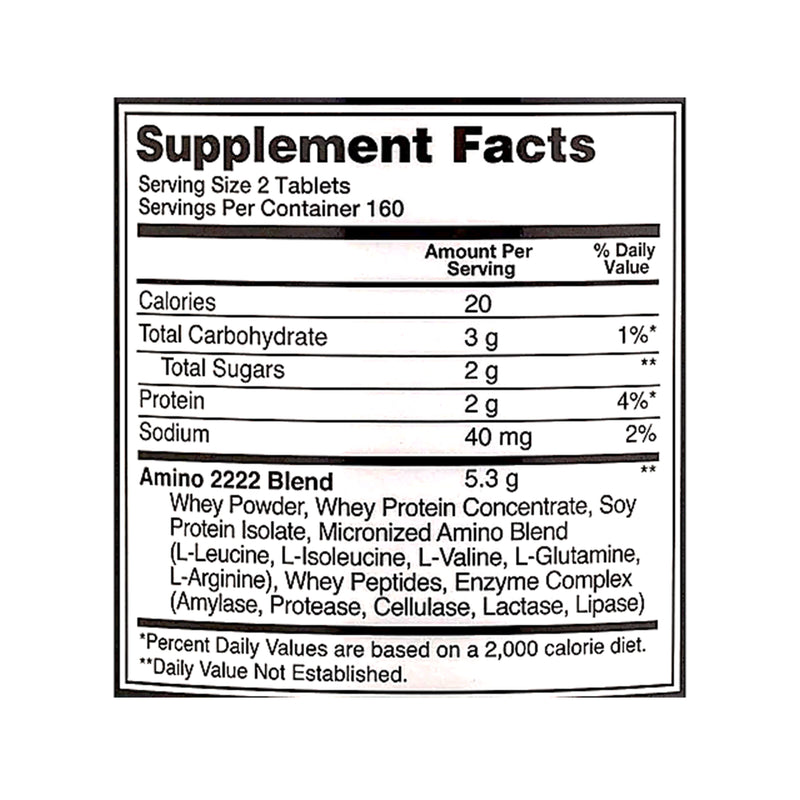 Optimum Nutrition Amino 2222 - 160 Tablets