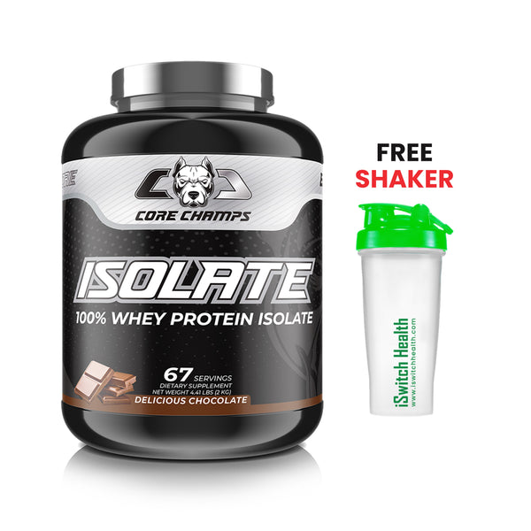 Core Champs - Isolate 100% Whey Protein Isolate - Delicious Chocolate - 4.4LBS