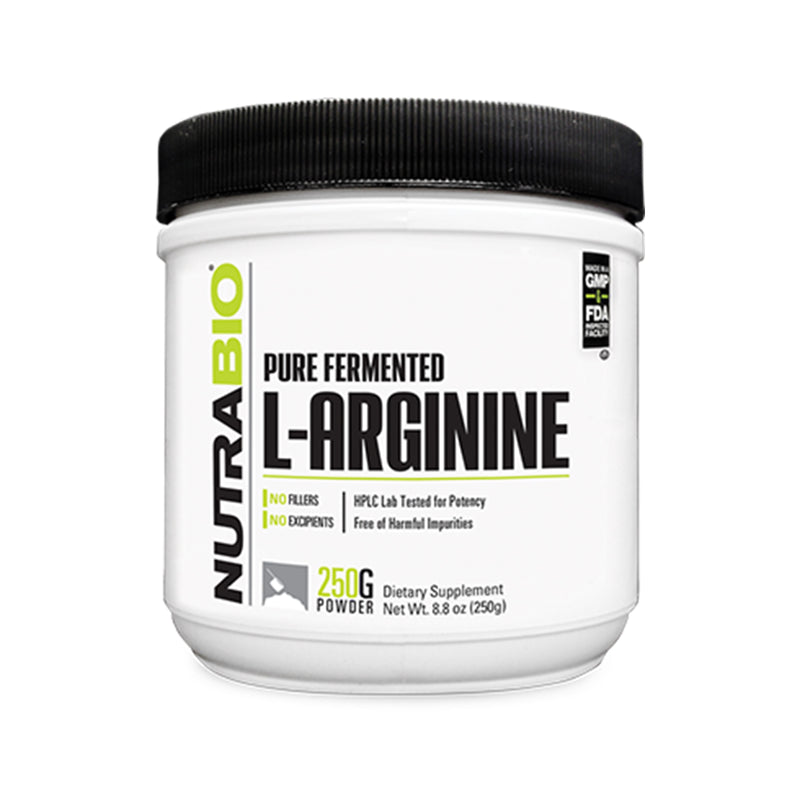 NutraBio Arginine Powder - 250g - Unflavored