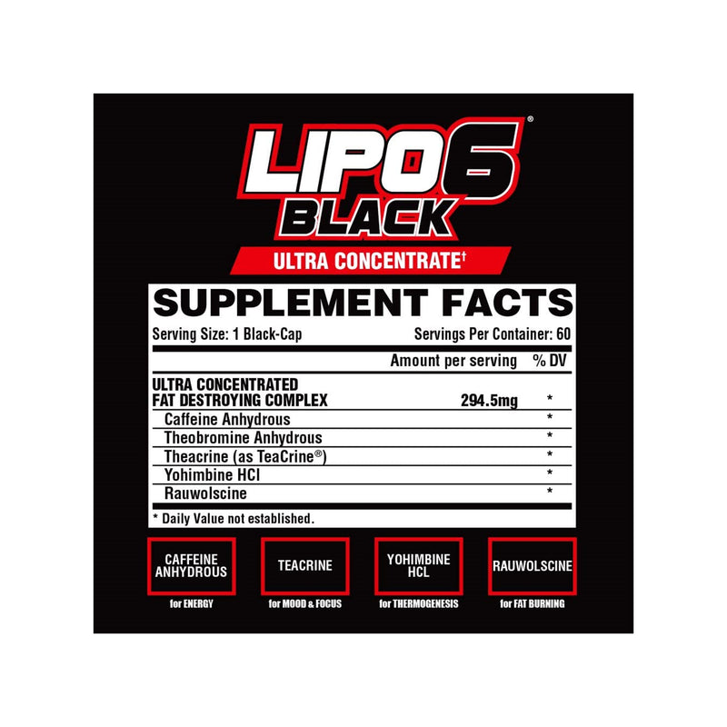 Nutrex  Lipo-6 Black Ultra Concentrate - 60 Capsules