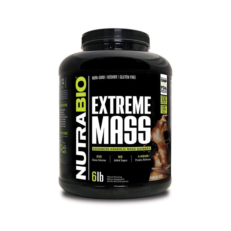 NutraBio Extreme Mass  Chocolate - 6lbs