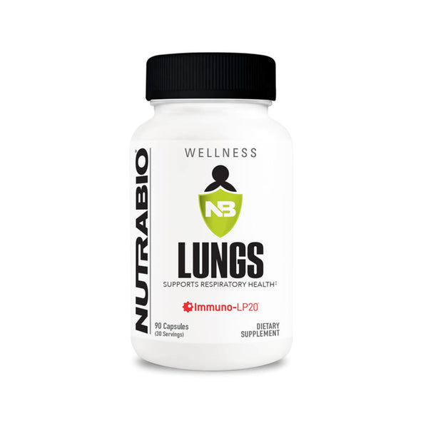 NutraBio Lungs Respiratory Support - 90 Capsules