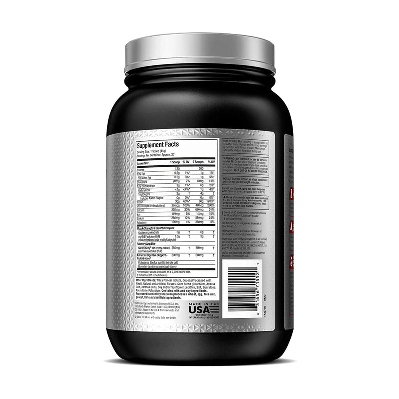 MuscleTech Nitro-Tech Elite Pure Whey Isolate Belgian Chocolate Ice Cream - 2.2lbs