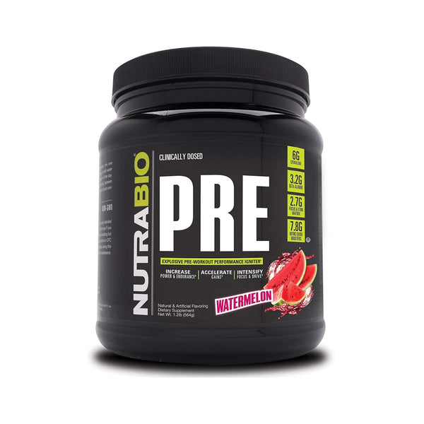 NutraBio Pre V5 - 20 Servings - Watermelon