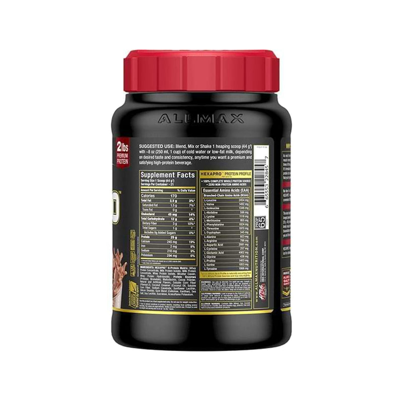 Hexa Pro Ultra Pemium Sustained Release Protein Blend - Chocolate - 2lbs | AllMax Nutrition