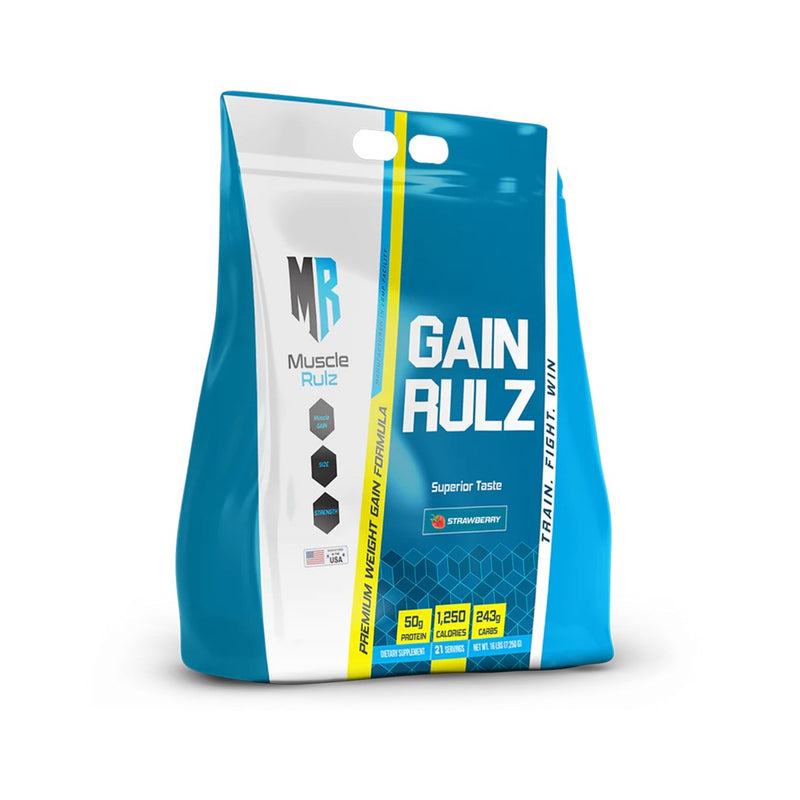 Muscle Rulz Gain Rulz Premium Weight Gainer Protein Formula - 16lbs