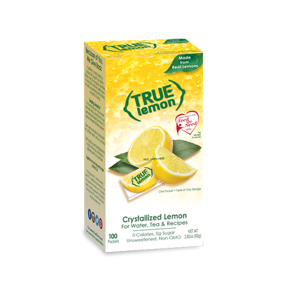 True Citrus True Lemon Natural Powder Lemon - 100 Packets