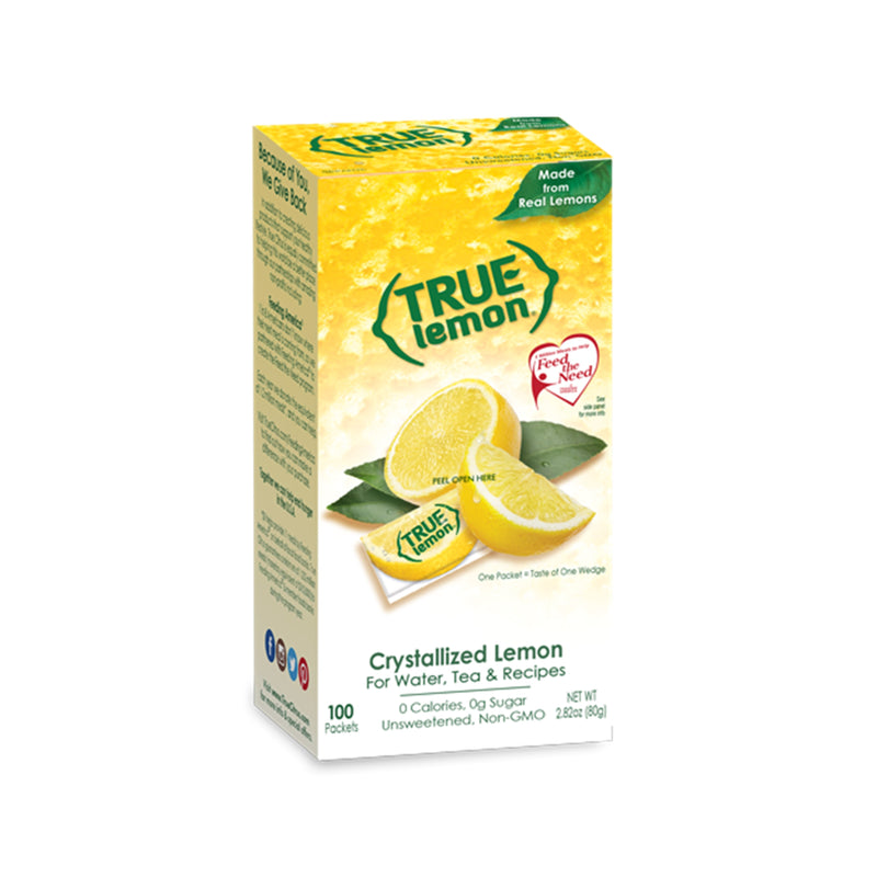 True Citrus True Lemon Natural Powder Lemon - 100 Packets