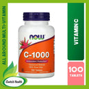 Now Foods Vitamin C-1000 With Rose Hips (1000mg) - 250 Tablets