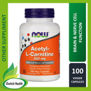 Now Food Acetyl-L Carnitine - 100 Veggie Capsules