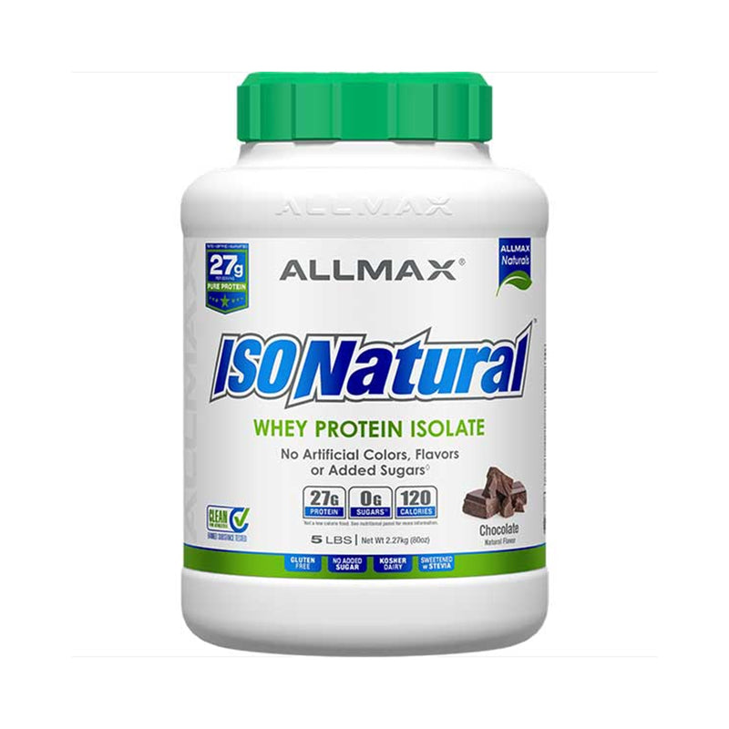 AllMax Nutrition IsoNatural Pure Whey Protein Isolate - 5lbs - Chocolate