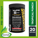 MUTANT MND FK | ADVANCE PRE-WORKOUT | TROPICAL PUNCH | 20 SERVINGS | RECOVERY SUPPORT |