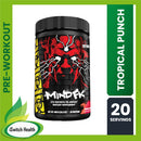 MUTANT MND FK | ADVANCE PRE-WORKOUT | TROPICAL PUNCH | 20 SERVINGS | RECOVERY SUPPORT |