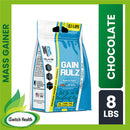 GAIN RULZ PREMIUM WEIGHT GAINER PROTEIN FORMULA - 8.1LBS  MUSCLE RULZ