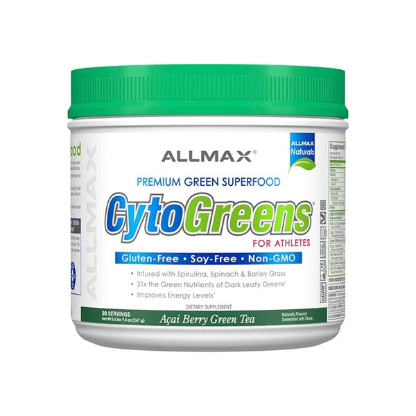 AllMax Nutrition Cytogreens Premium Green Superfood - 30 Servings - Acai Berry Green Tea | AllMax Nutrition