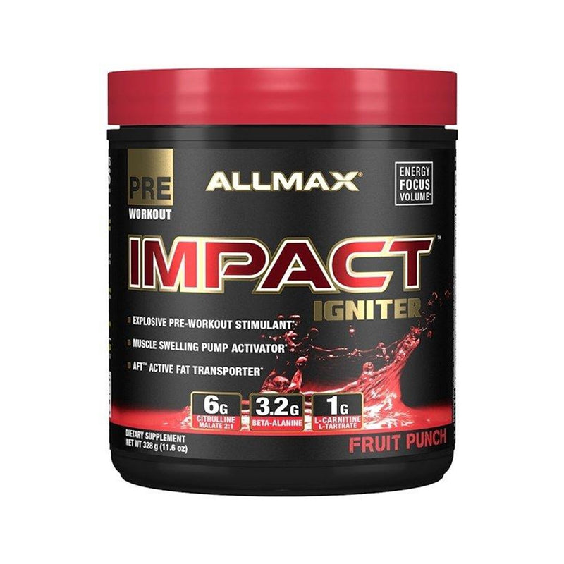 AllMax Nutrition Impact Igniter Pre-Workout Fruit Punch - 30 Servings