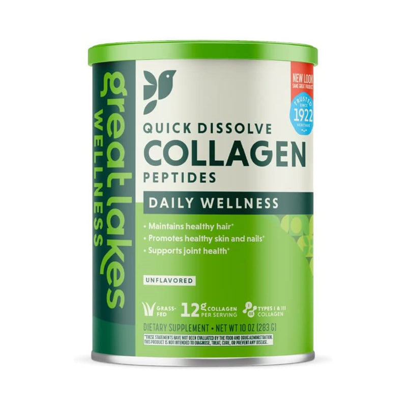 Great Lakes Wellness Collagen Peptides - Unflavored - 10oz | 24 Servings