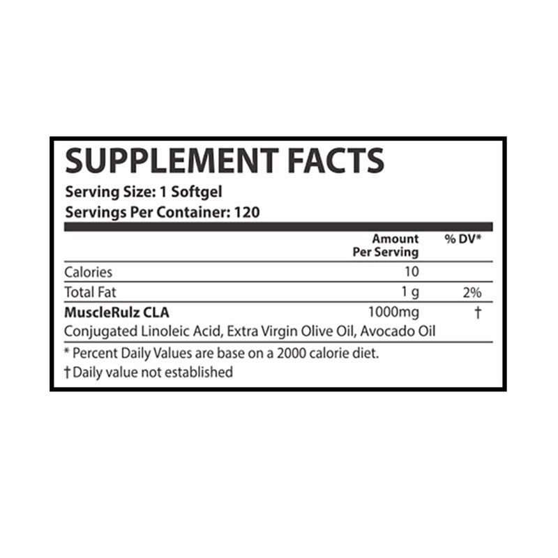 Muscle Rulz CLA - 1000mg - 120 Softgels