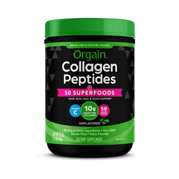 Orgain Collagen Peptides + 50 Superfoods Powder - 16 Oz