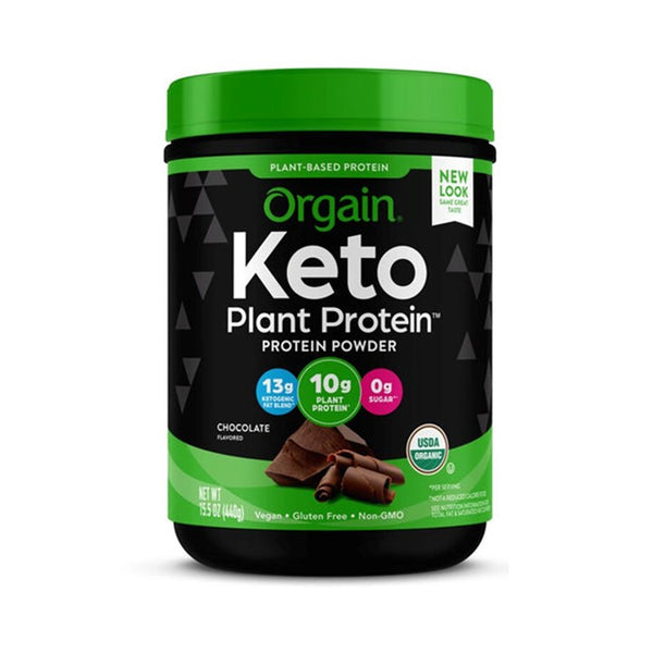 Orgain Organic Keto Plant Protein Powder Chocolate - 15.5 Oz