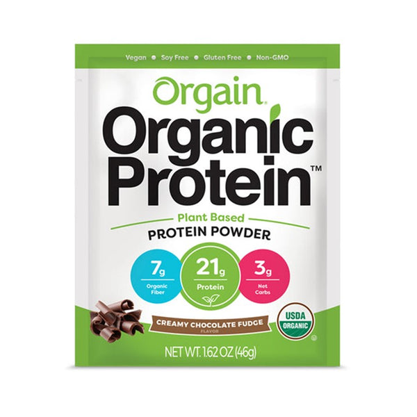 Orgain Organic Protein Powder - Plant Based - Single Serve 10-Pack