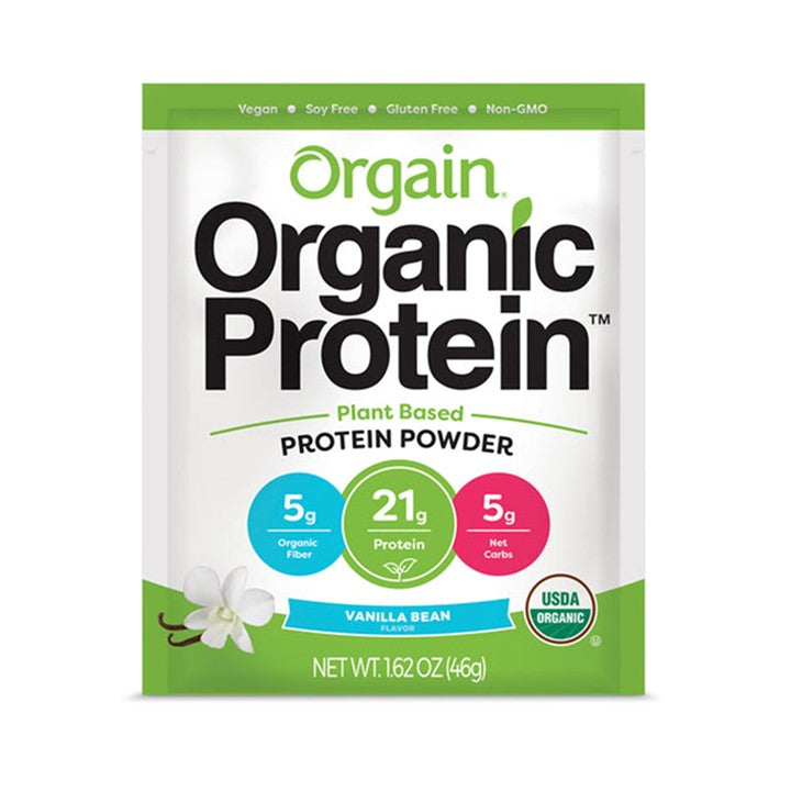 Orgain Organic Protein Powder - Plant Based - Single Serve 10-Pack