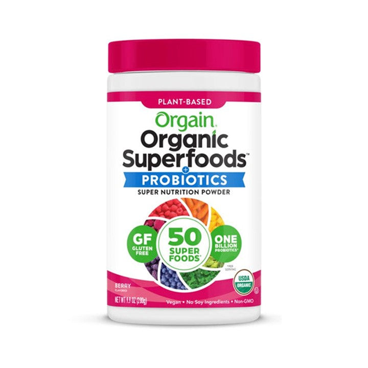 Orgain Organic Superfoods + Probiotics - Plant Based - 20 Servings