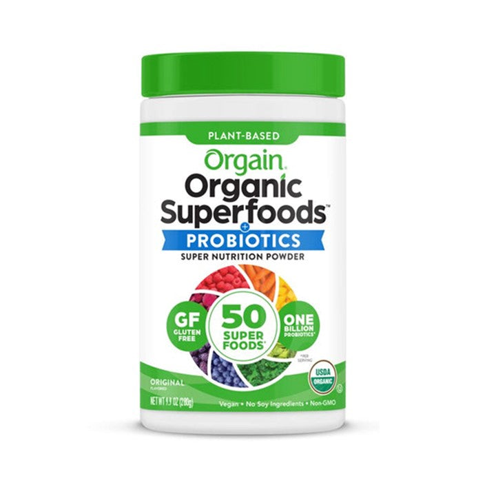 Orgain Organic Superfoods + Probiotics - Plant Based - 20 Servings