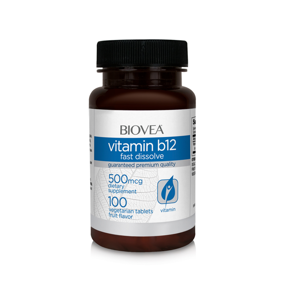 Biovea Vitamin B12 Fast Dissolve (500mcg) – 100 Tablets