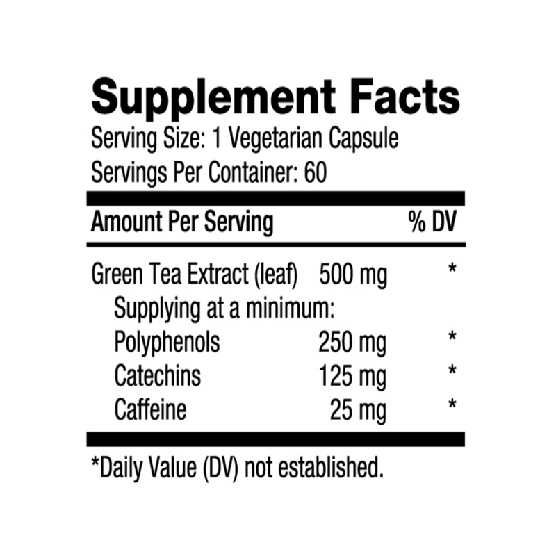 Biovea Green Tea Extract (500mg) – 60 Capsules